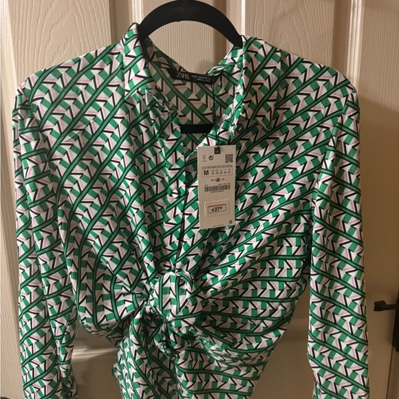 NWT Zara Geometric Satin Tops for Women - Picture 2 of 5